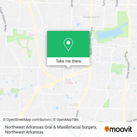 Northwest Arkansas Oral & Maxillofacial Surgery map