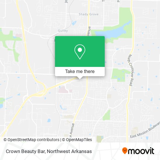 Crown Beauty Bar map