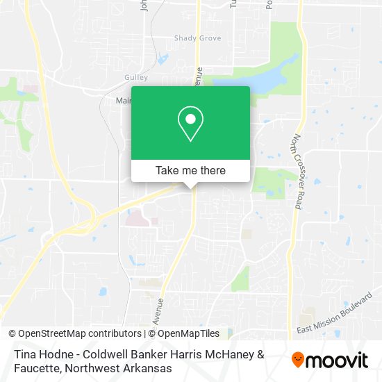 Tina Hodne - Coldwell Banker Harris McHaney & Faucette map