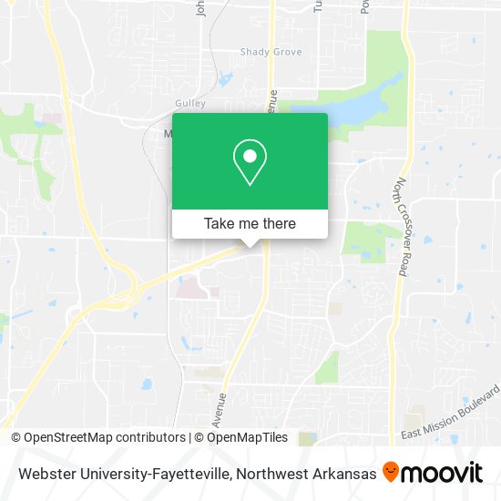 Mapa de Webster University-Fayetteville