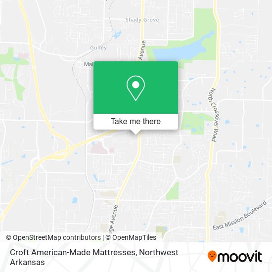 Mapa de Croft American-Made Mattresses