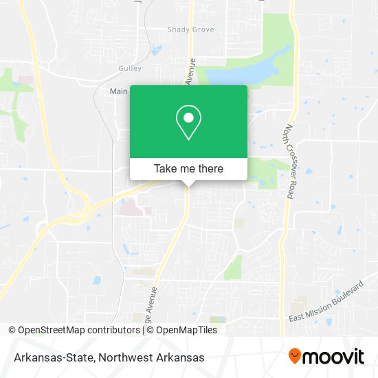Mapa de Arkansas-State