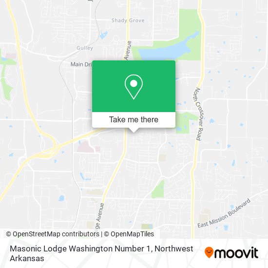 Masonic Lodge Washington Number 1 map