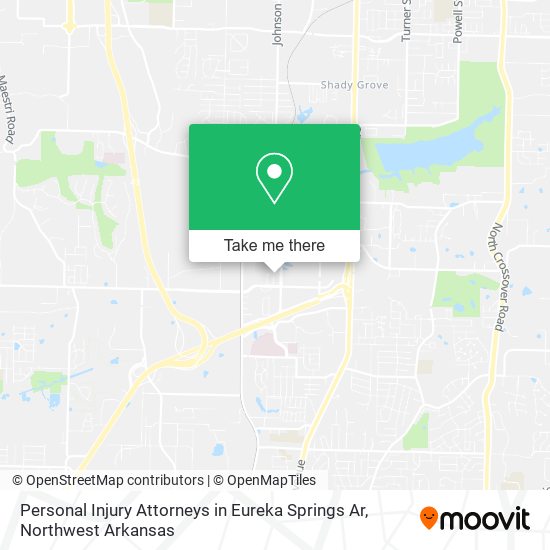 Personal Injury Attorneys in Eureka Springs Ar map