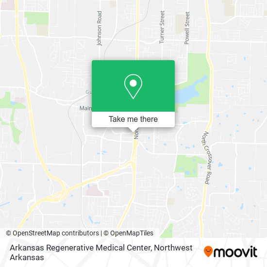 Arkansas Regenerative Medical Center map