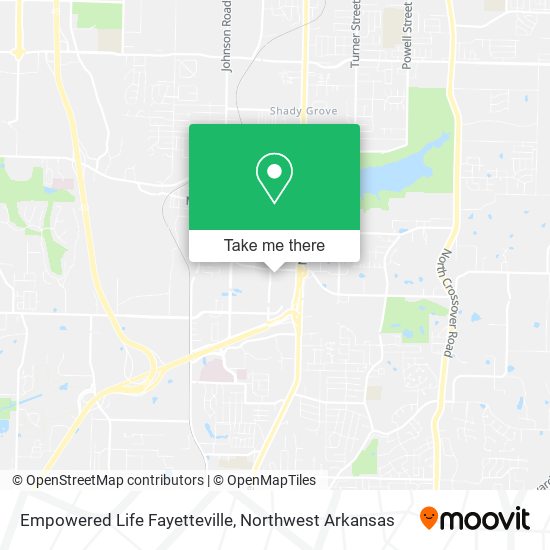 Empowered Life Fayetteville map