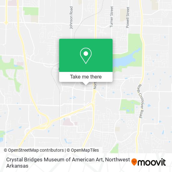 Crystal Bridges Museum of American Art map