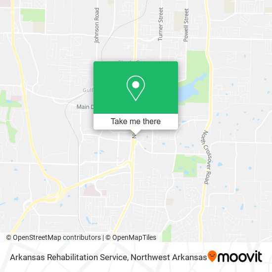Mapa de Arkansas Rehabilitation Service