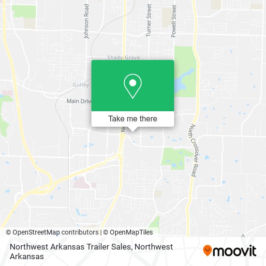 Mapa de Northwest Arkansas Trailer Sales