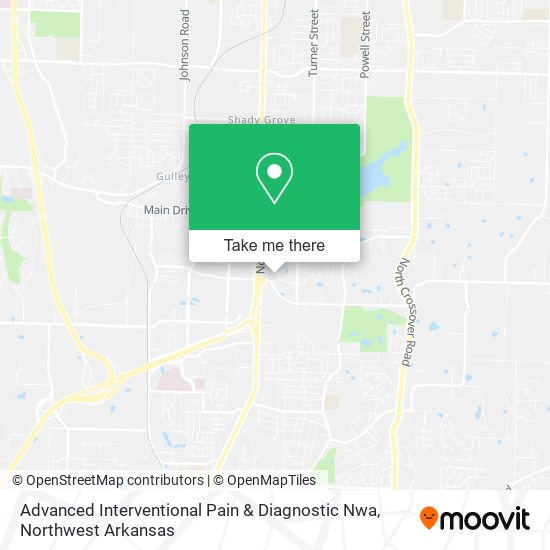 Advanced Interventional Pain & Diagnostic Nwa map