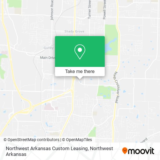 Mapa de Northwest Arkansas Custom Leasing