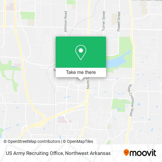 US Army Recruiting Office map