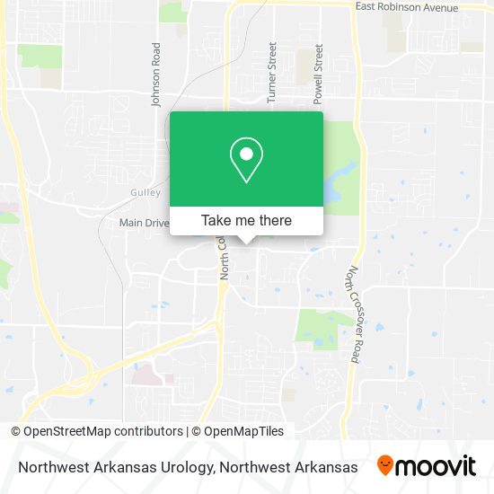 Northwest Arkansas Urology map