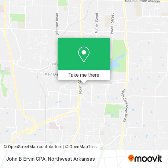 Mapa de John B Ervin CPA