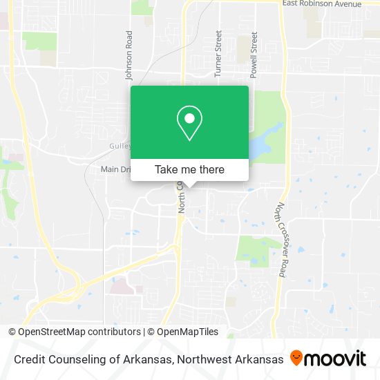 Credit Counseling of Arkansas map