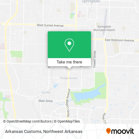 Arkansas Customs map