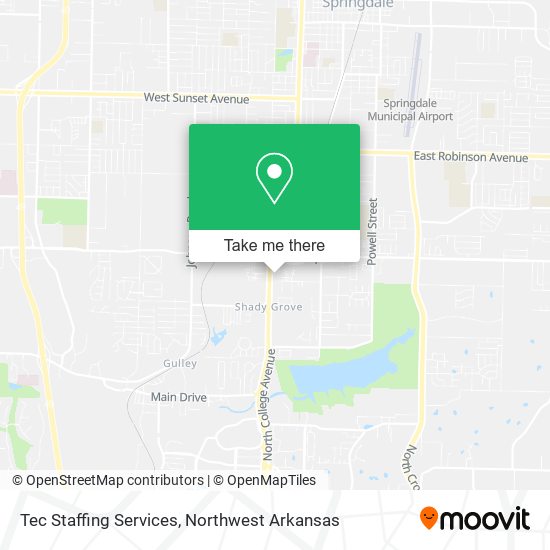Mapa de Tec Staffing Services