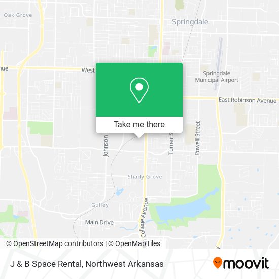J & B Space Rental map