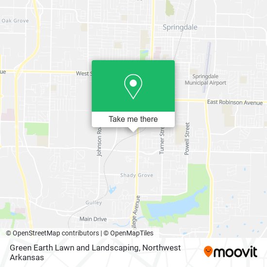 Mapa de Green Earth Lawn and Landscaping