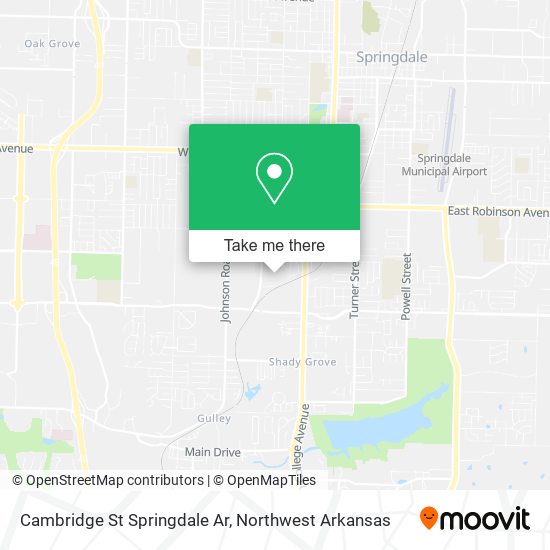 Cambridge St Springdale Ar map