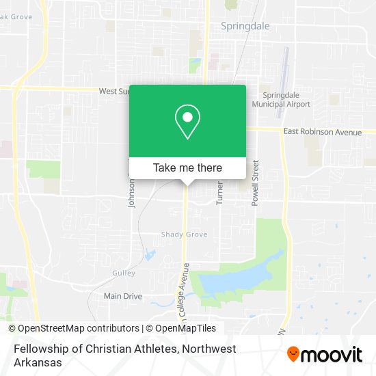 Mapa de Fellowship of Christian Athletes