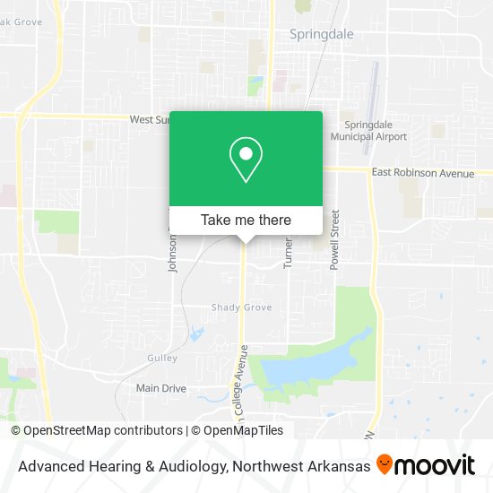 Mapa de Advanced Hearing & Audiology