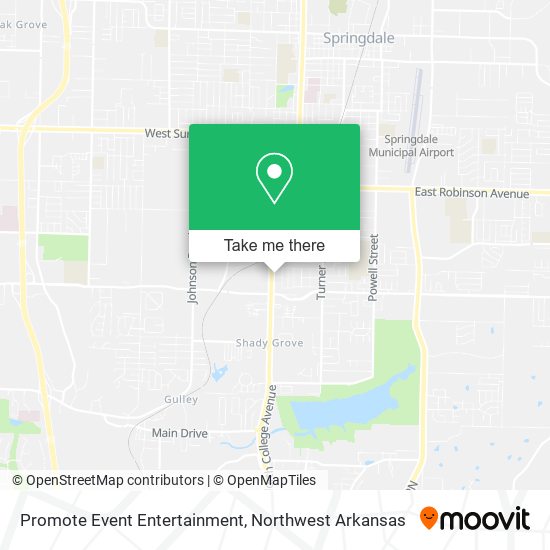 Promote Event Entertainment map