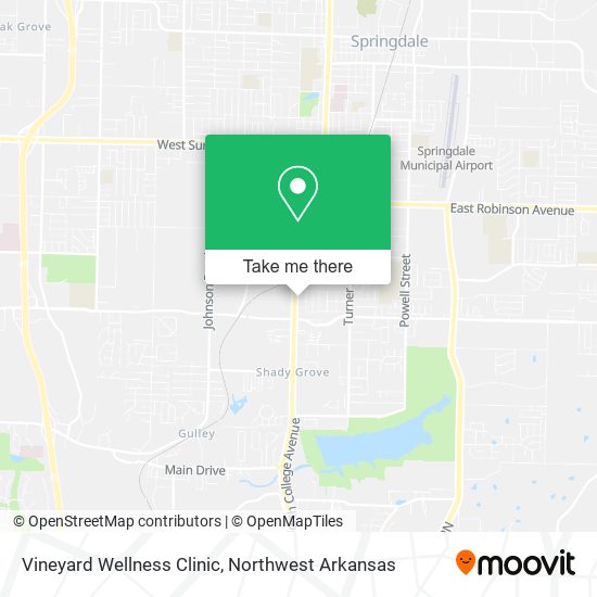 Vineyard Wellness Clinic map