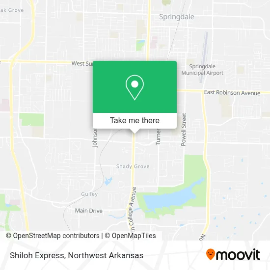Shiloh Express map