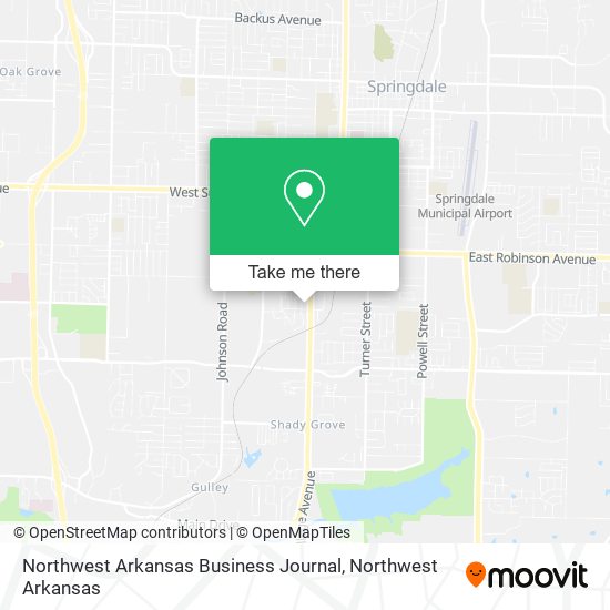 Mapa de Northwest Arkansas Business Journal
