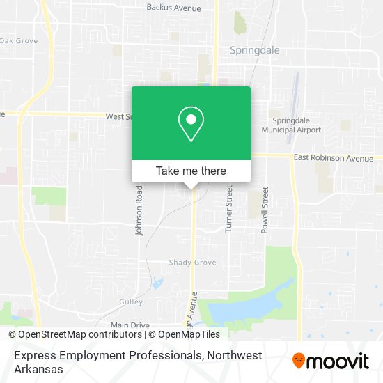 Express Employment Professionals map