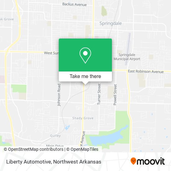 Liberty Automotive map