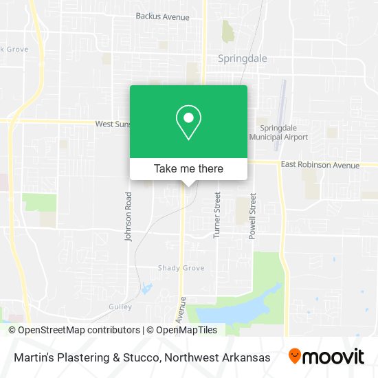 Martin's Plastering & Stucco map