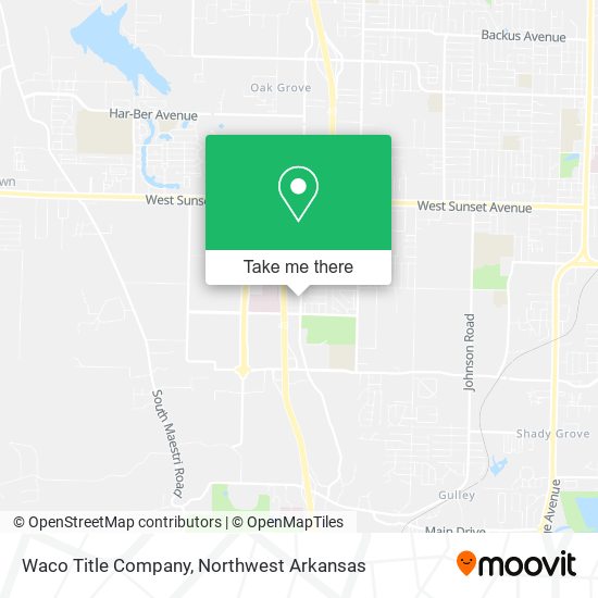 Waco Title Company map
