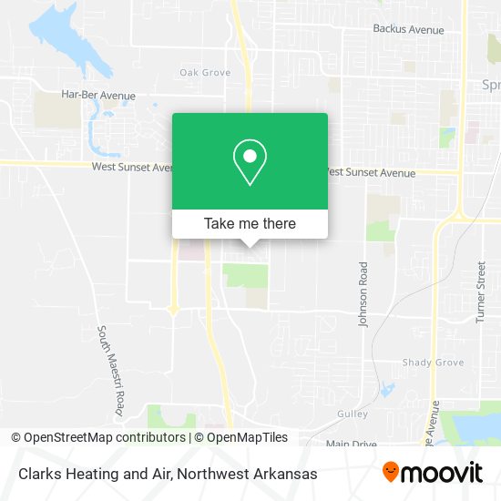 Clarks Heating and Air map