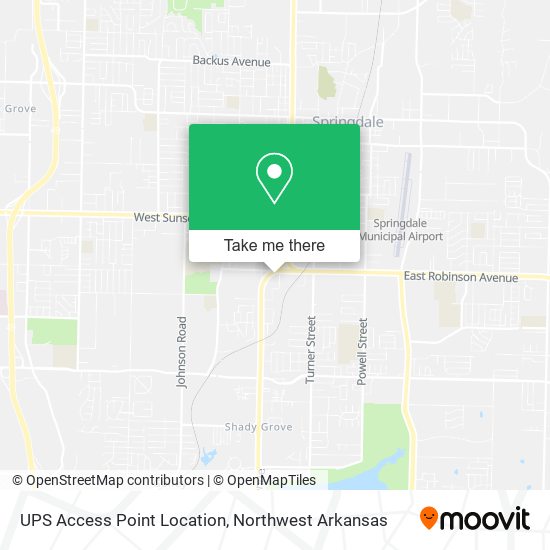 UPS Access Point Location map