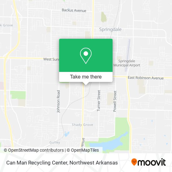 Can Man Recycling Center map