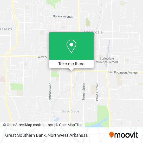 Great Southern Bank map