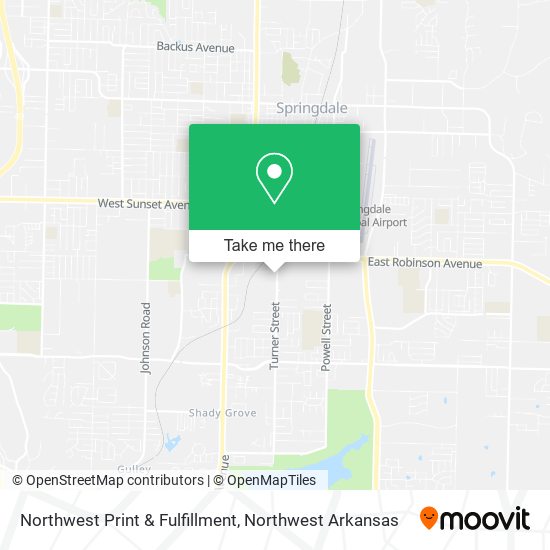 Northwest Print & Fulfillment map