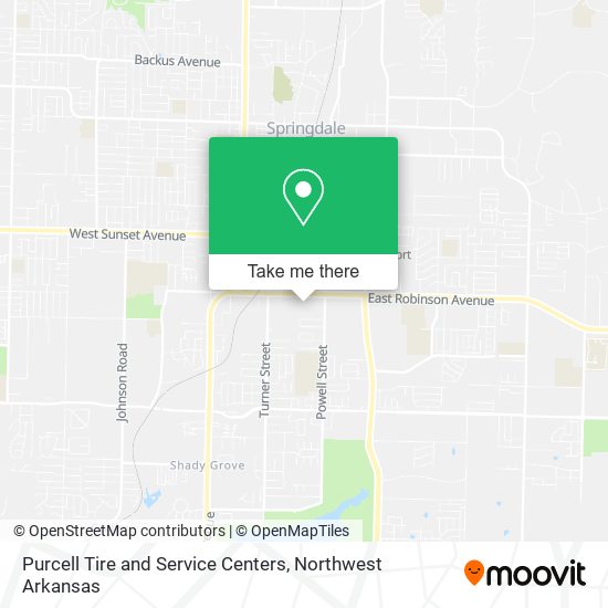 Mapa de Purcell Tire and Service Centers