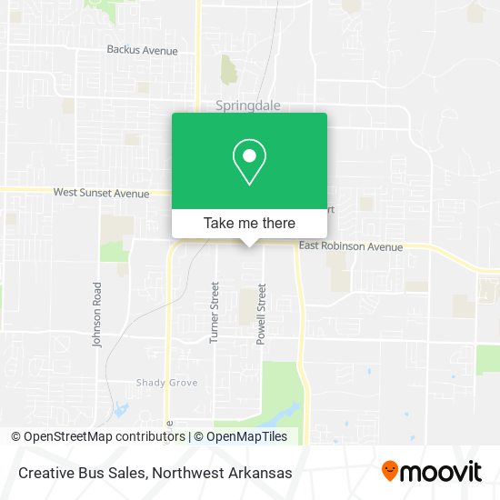 Creative Bus Sales map