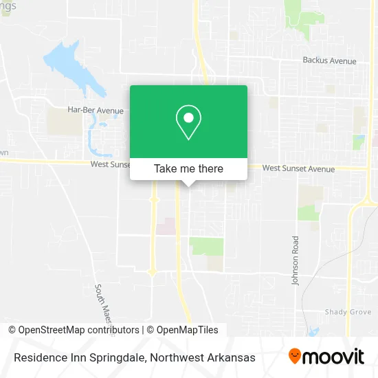 Residence Inn Springdale map