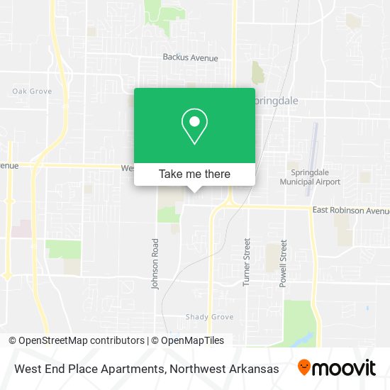 West End Place Apartments map