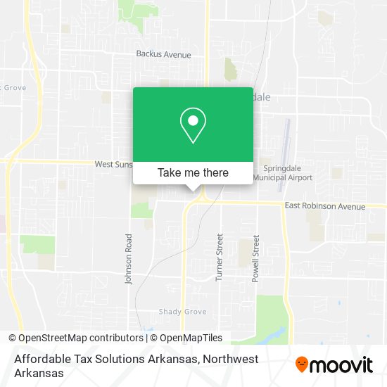 Affordable Tax Solutions Arkansas map