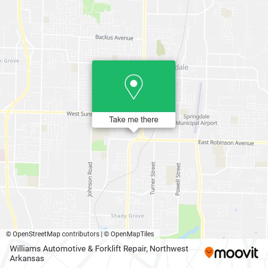 Mapa de Williams Automotive & Forklift Repair