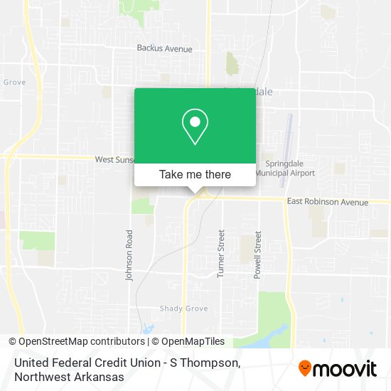 United Federal Credit Union - S Thompson map