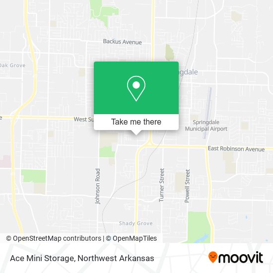 Ace Mini Storage map
