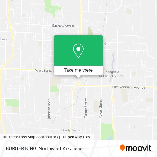 BURGER KING map