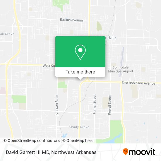 David Garrett III MD map