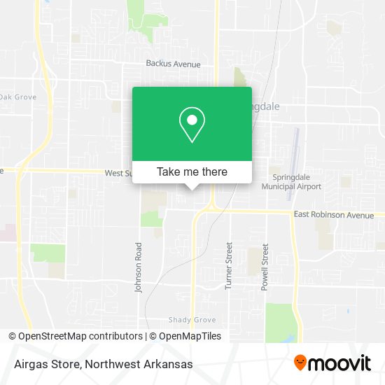 Mapa de Airgas Store